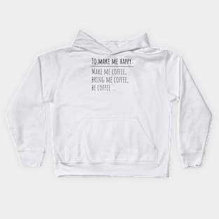 coffee lover gift Kids Hoodie